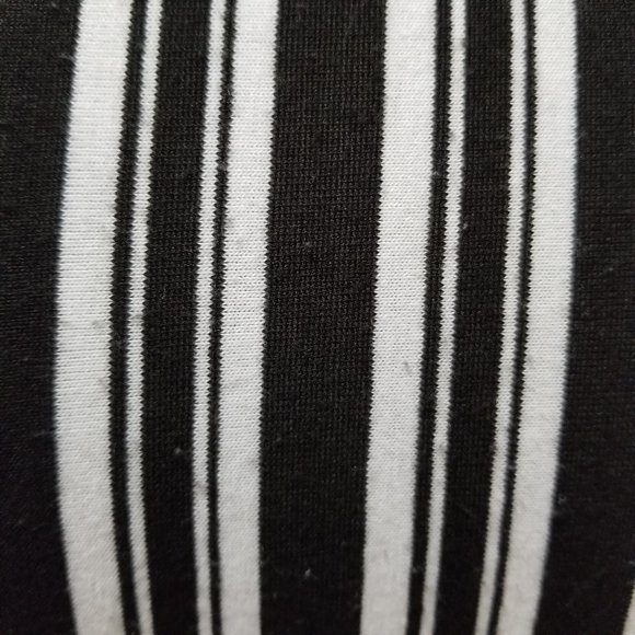 FANG top Small striped scalloped hems v-neck knit Y2K VINTAGE - Picture 9 of 13